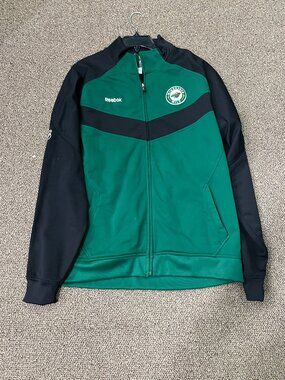 Reebok Center Ice Collection Minnesota Wild Zip Up Sports Jacket